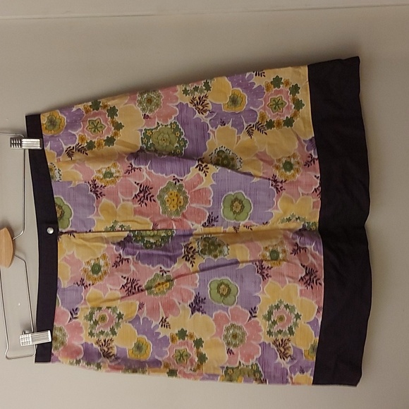 Mandala Design Floral Skirt/ Vintage/ Sz M/ Cotton - Picture 3 of 5